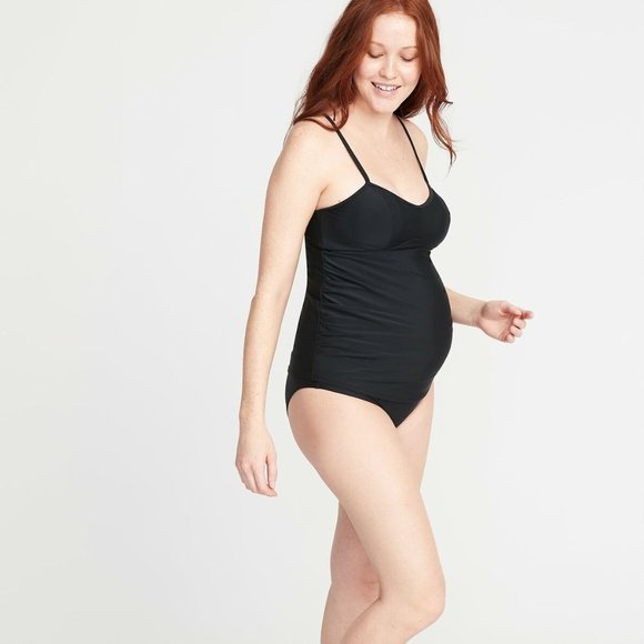 bandeau tankini swim top